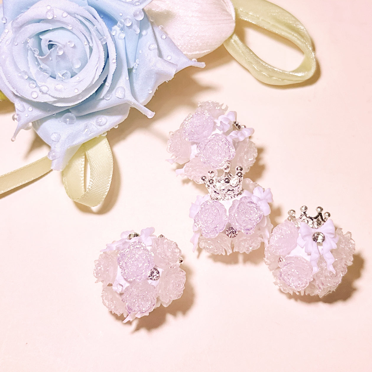 05-29 新作 - 【P0029】クラウン蝶の花球-夜光+温度によって変化するパーッ