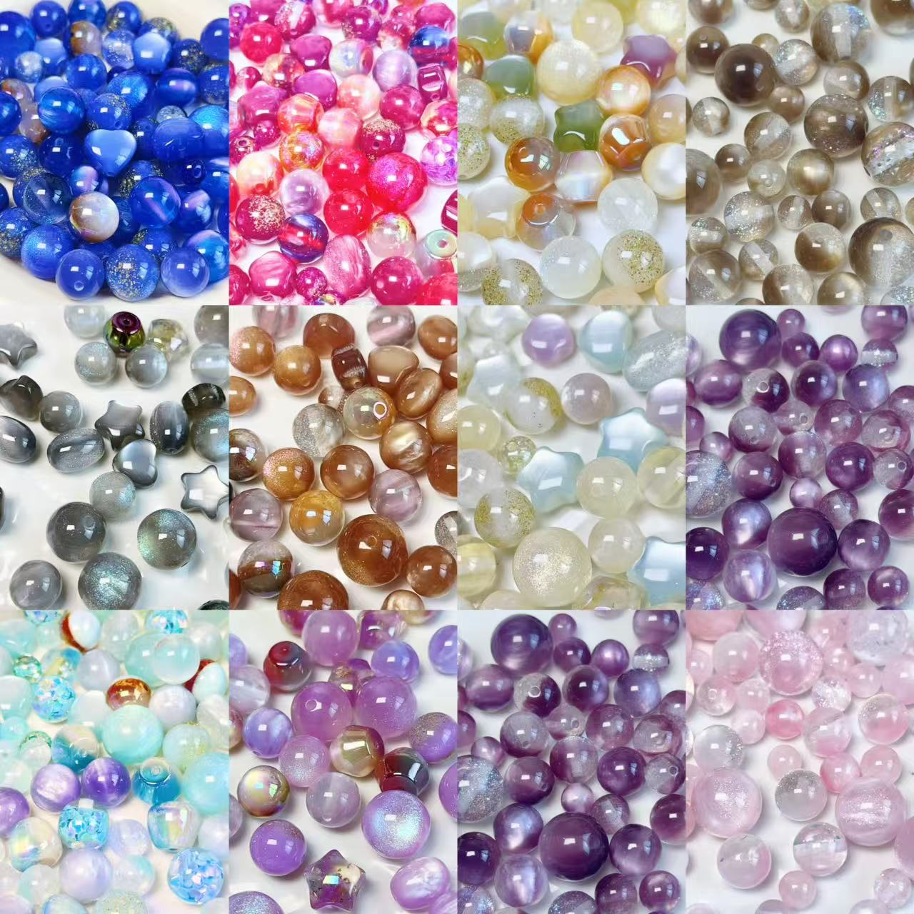 <福袋ペア> 樹脂ビーズの福袋&多色&多種類&配信中で開封
