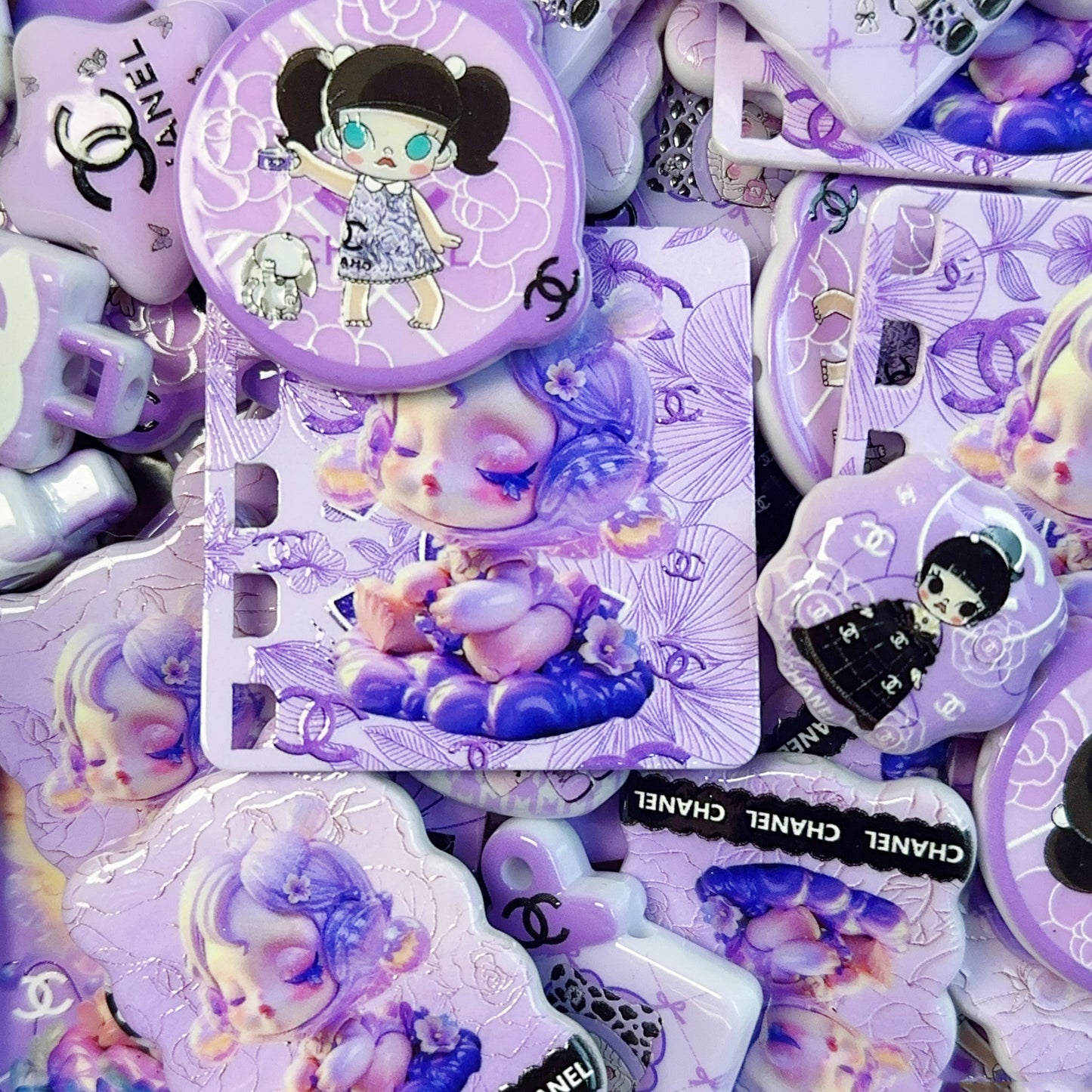 11-02 <福袋00239>紫色ccとpopmart molly sp dora福袋&多種類&配信中で開封