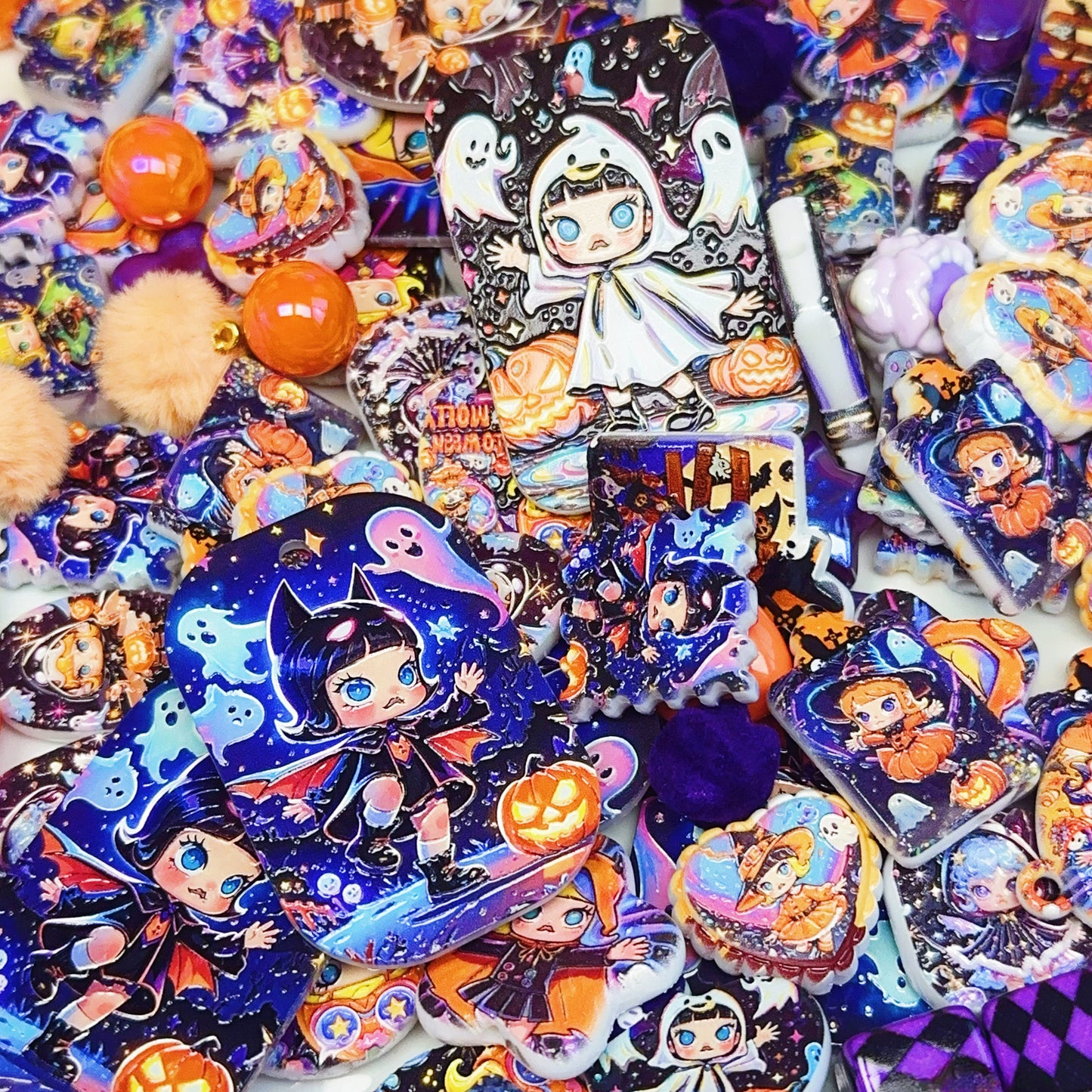 09-17 新作<福袋00162>ハロウィーンMollyレリーフビーズの福袋&多種類&配信中で開封