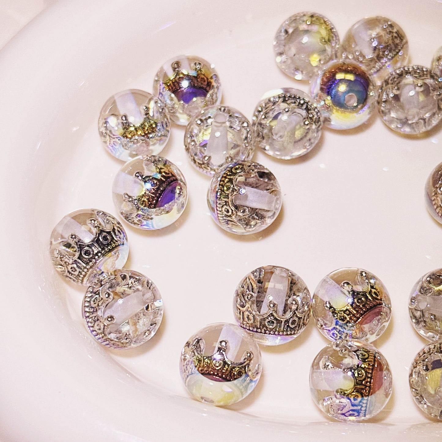 06-01 新作 - 【P0041】アクリル透明度が高いクラウン-ビーズ