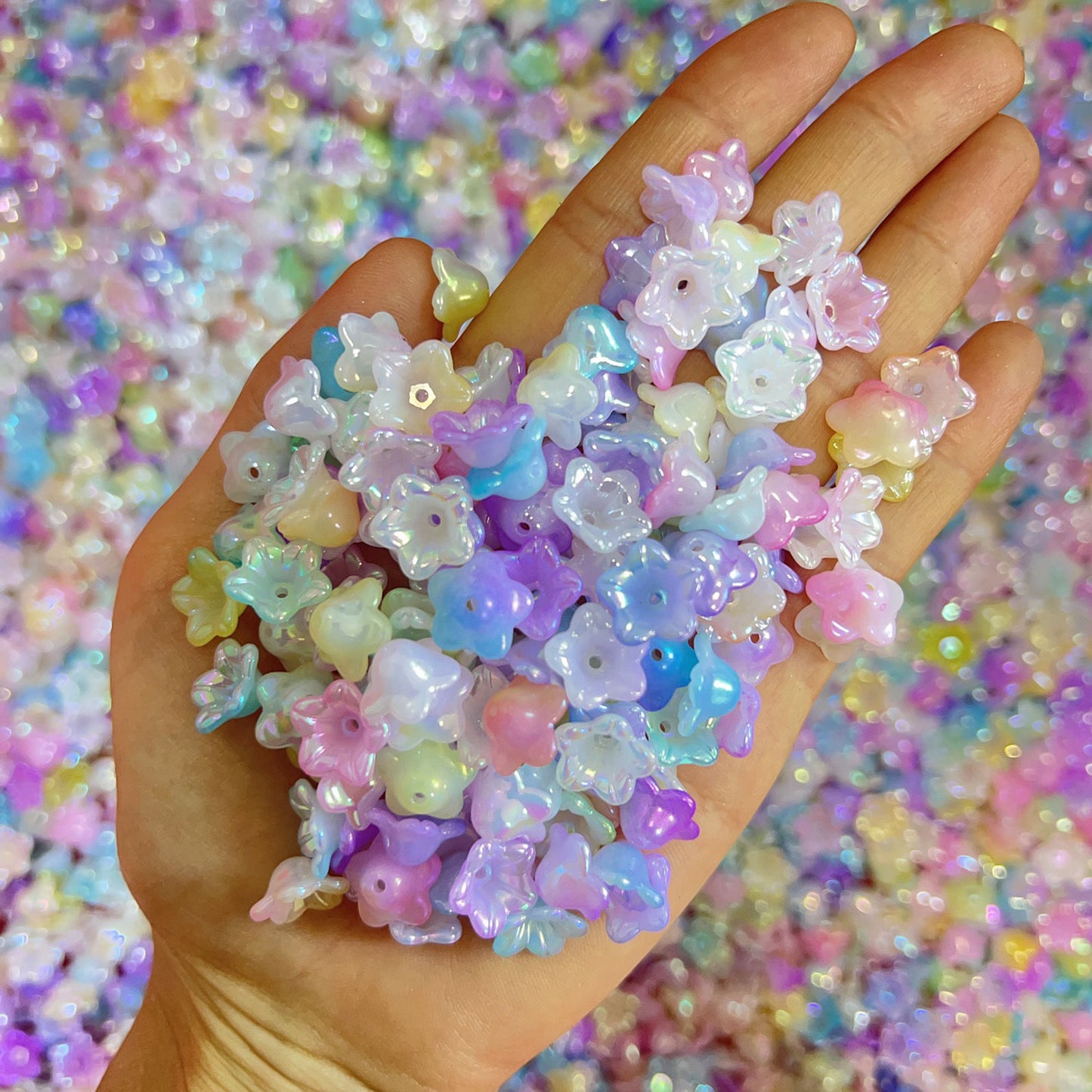 <福袋0001>ビーズ-花球 & しずく形&桜&铃兰&SPの福袋＆多種類&配信中で開封