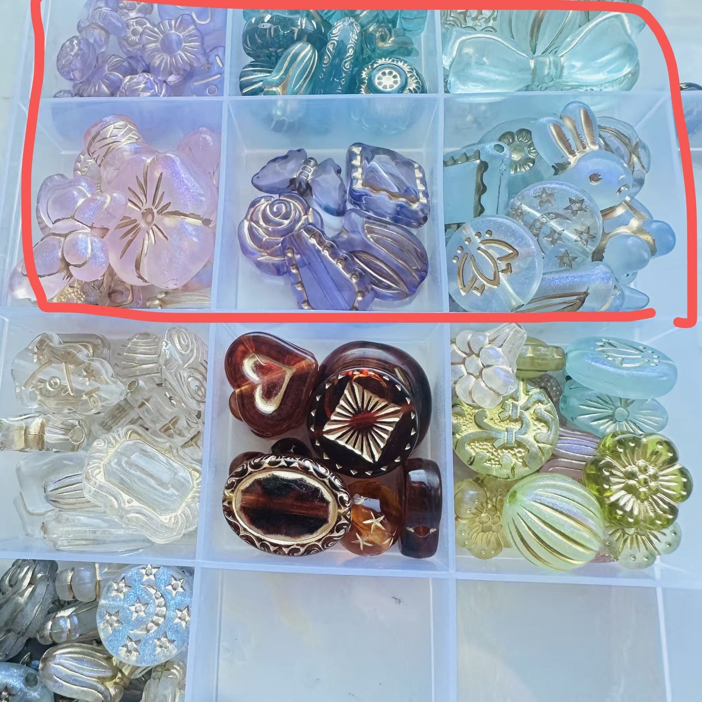 <福袋0001>ビーズ-花球 & しずく形&桜&铃兰&SPの福袋＆多種類&配信中で開封