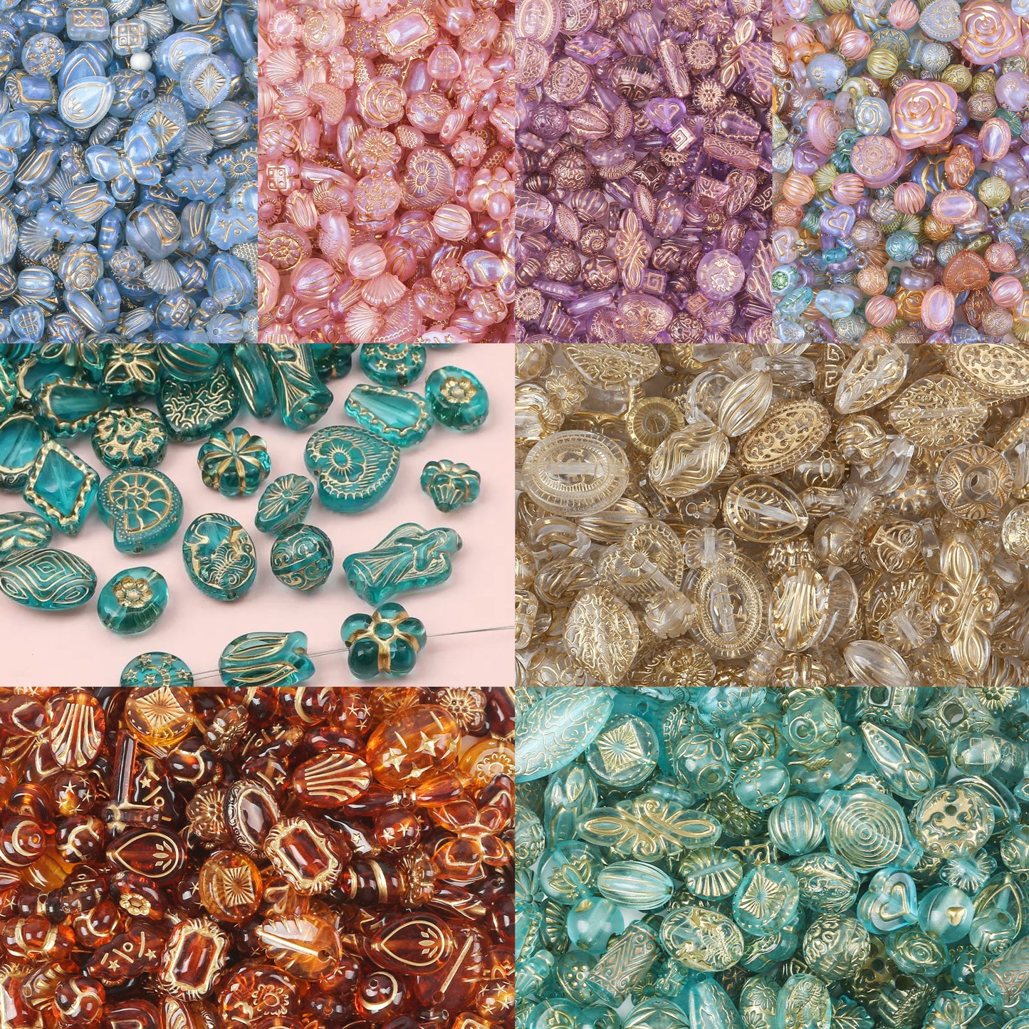 <福袋0001>ビーズ-花球 & しずく形&桜&铃兰&SPの福袋＆多種類&配信中で開封