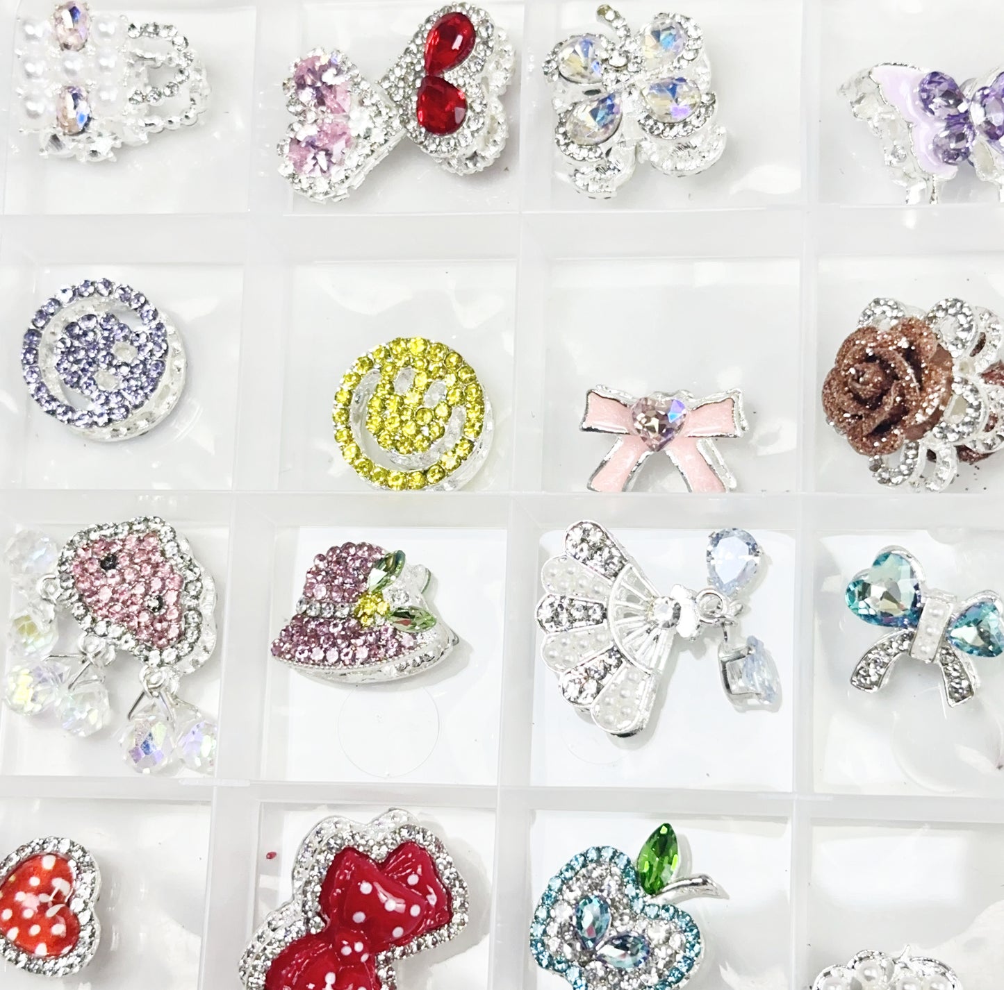 【LIVE開封】1袋1個-両面高品质-合金ジルコニア-パーツ-1袋1個-キラキラパーツ【願いの色+1、ペア+1】