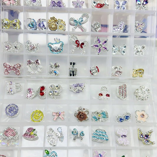 【LIVE開封】1袋1個-両面高品质-合金ジルコニア-パーツ-1袋1個-キラキラパーツ【願いの色+1、ペア+1】