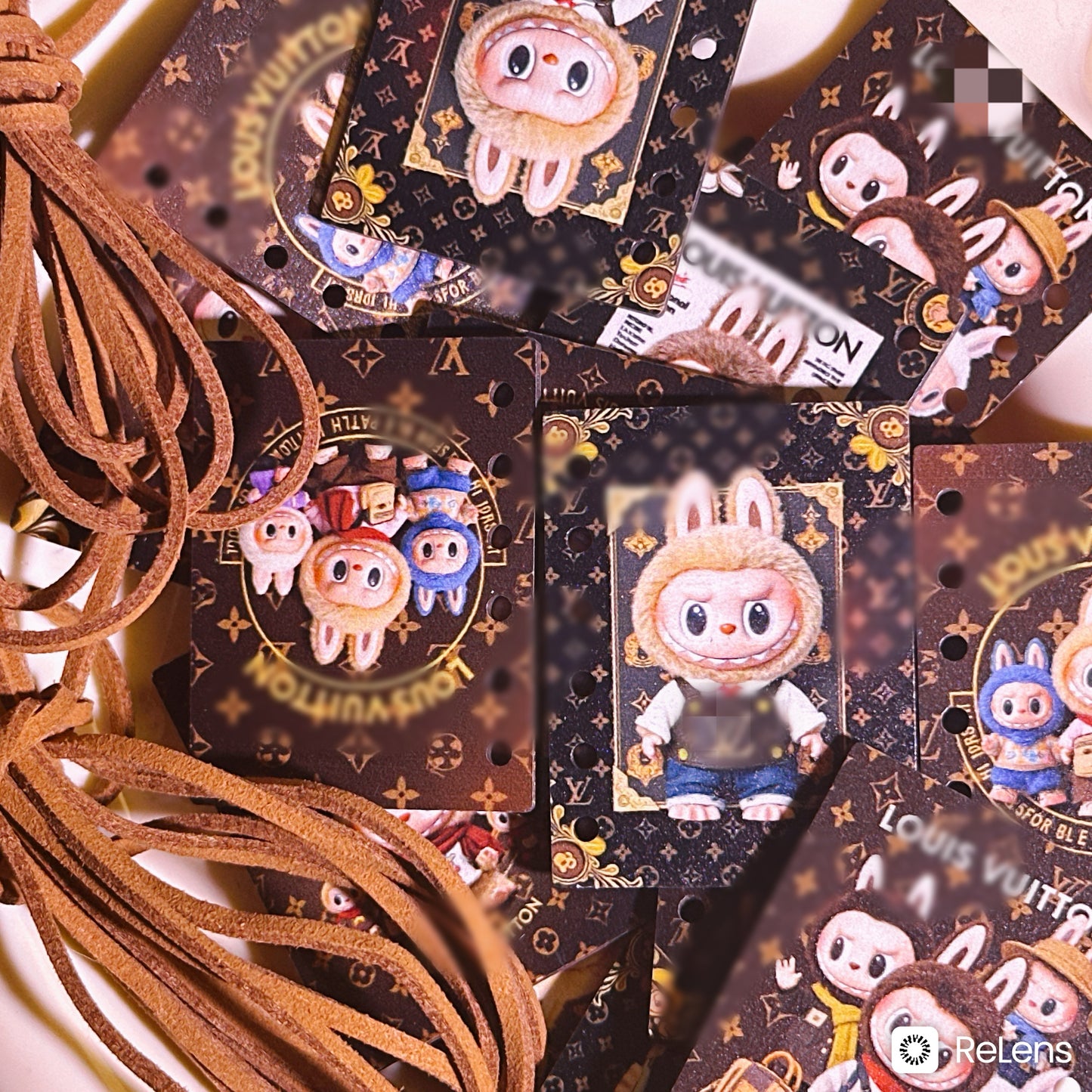 06-05 新作 - 【P0047】3.8*5cm大きな本/革ひも