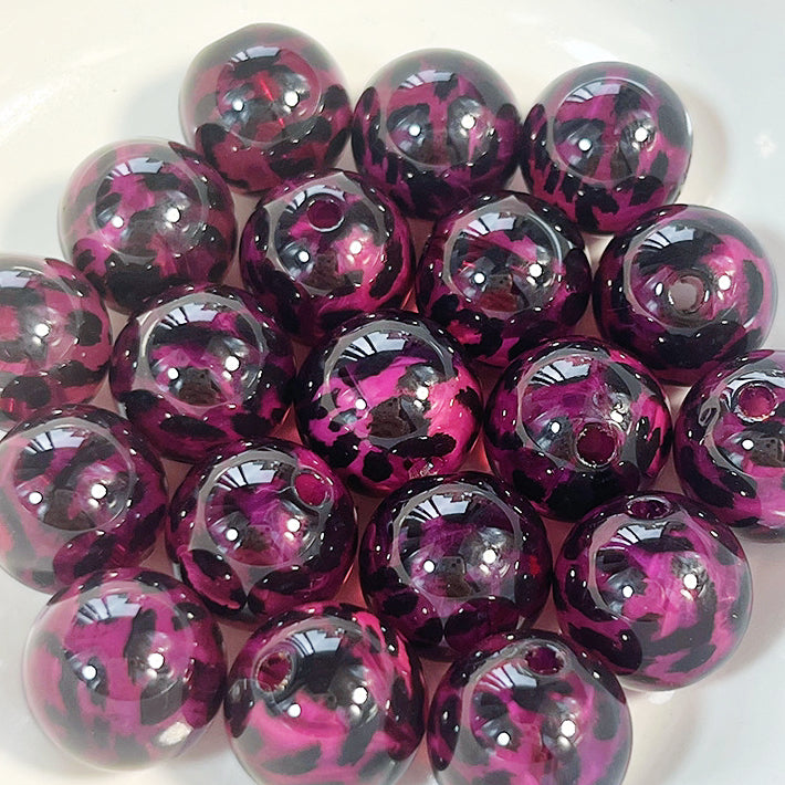 10- 17 新作 - 【P0173】ヒョウ柄のビーズ-ビーズ