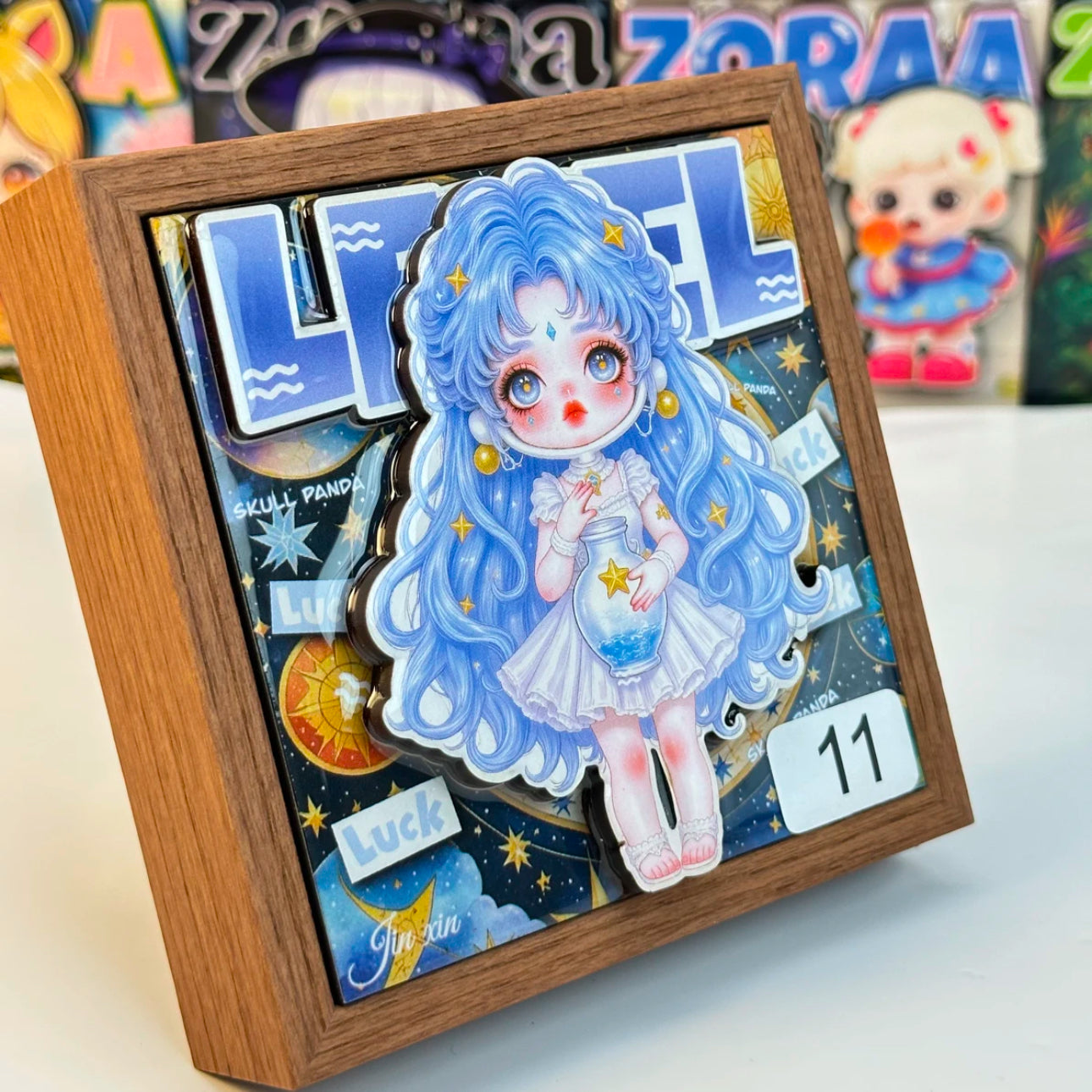 10-26 木製磁石写真立（磁石片付き）て配信中で開封