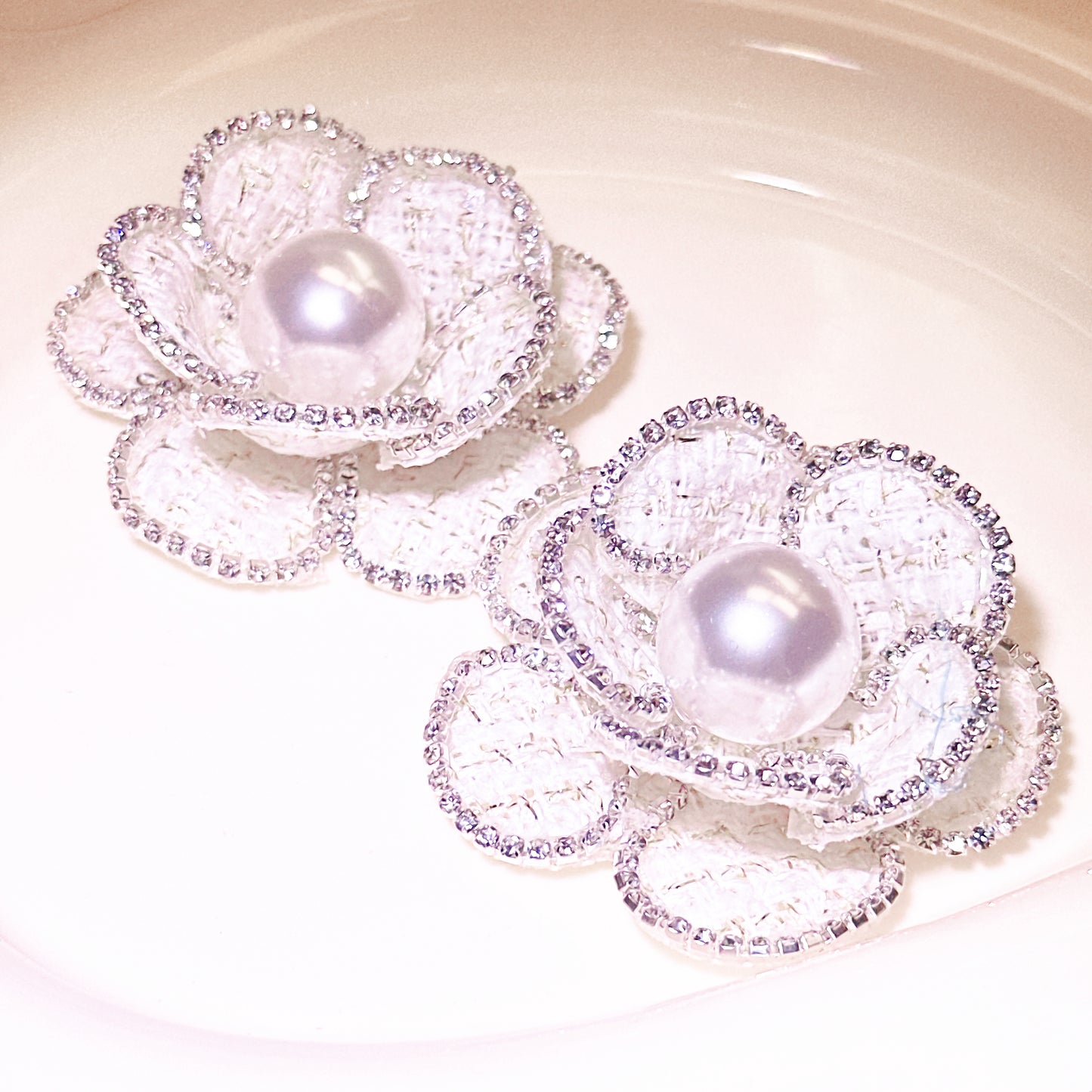 06-25 新作 - 【P0088】白いツバキの花-パーツ