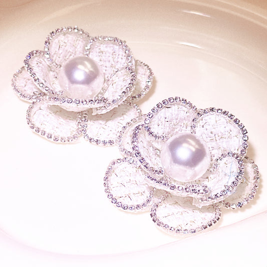 06-25 新作 - 【P0088】白いツバキの花-パーツ