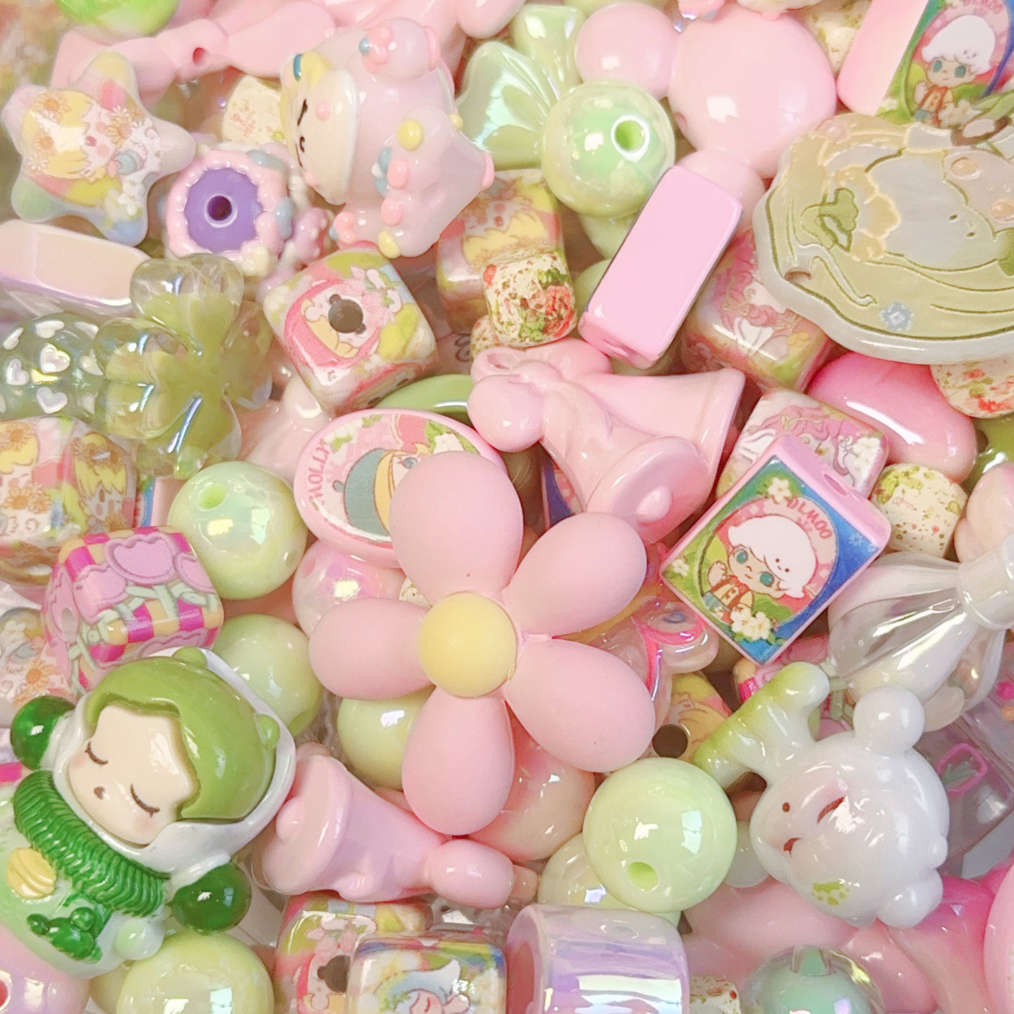 11-09 <福袋00251>ピンク緑のpopmart福袋＆多種類&配信中で開封