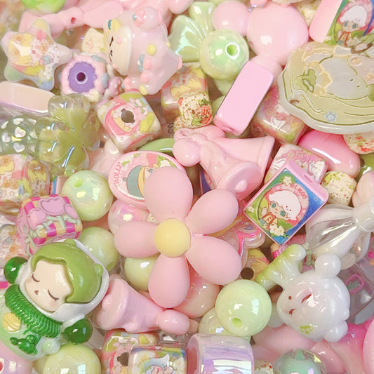 11-09 <福袋00251>ピンク緑のpopmart福袋＆多種類&配信中で開封