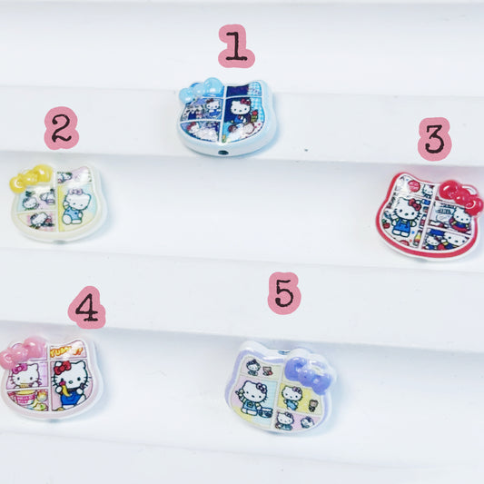 11-17 新作 - 【P0202】白い猫合金パーツ