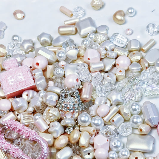 11-23 新作 - 【P0208】白いピンクの小さなビーズ-ビーズ”