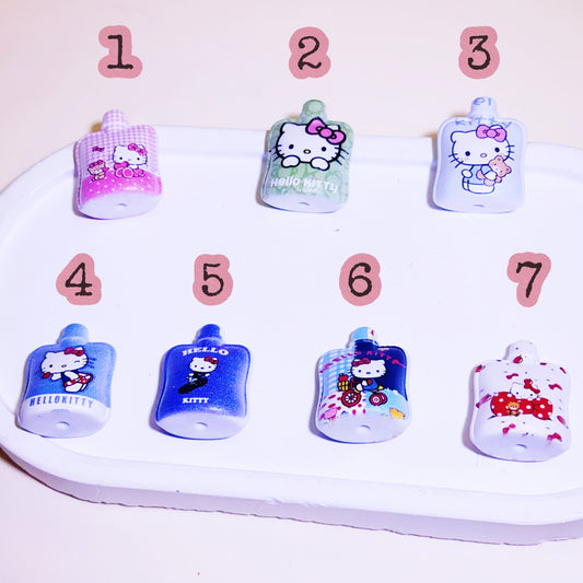 07-08 新作 - 【P0100】白い猫ゼリーミルクビーズ-ビーズ