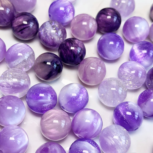 12-01 新作 - 【P0210】樹脂レジン-大きい小さなビーズ-樹脂レジンビーズ”