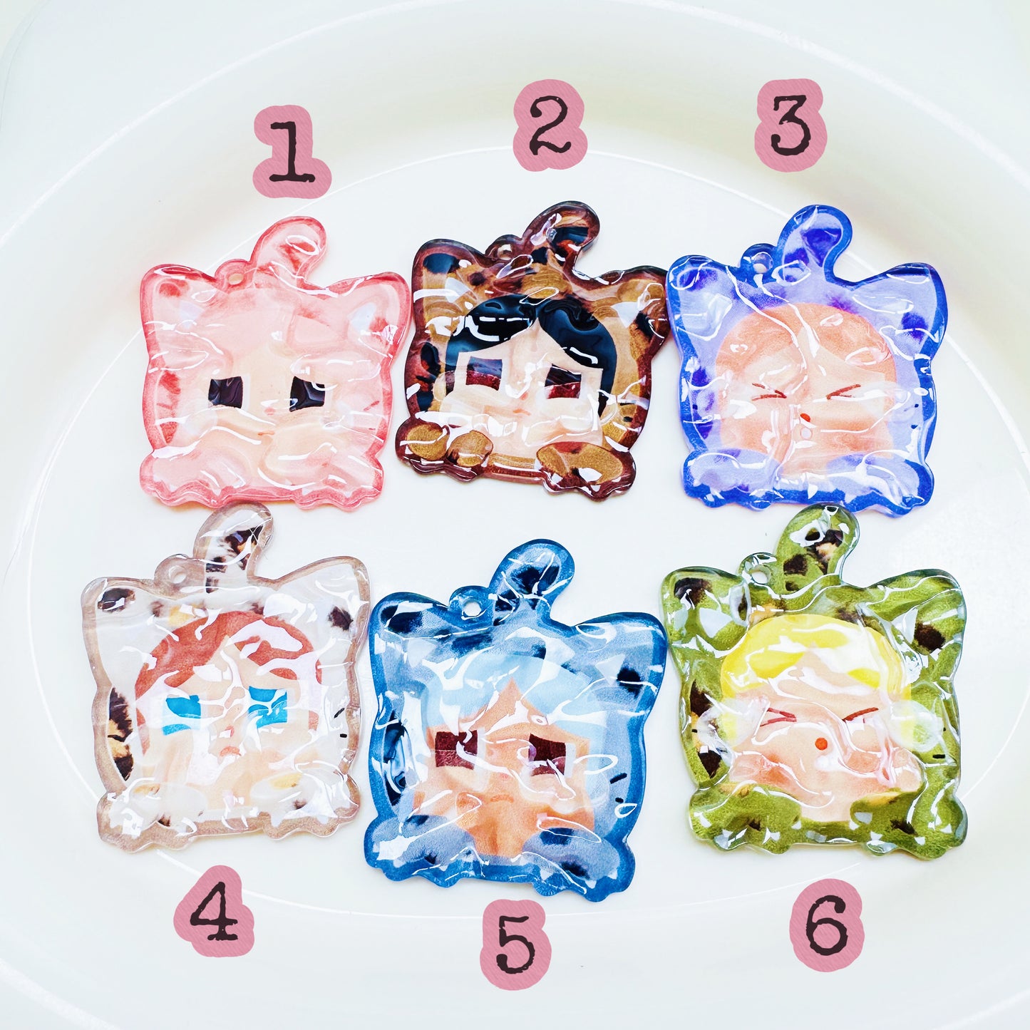 08-08 新作 - 【P0129】crybaby水波紋，アクリルカード-パーッ