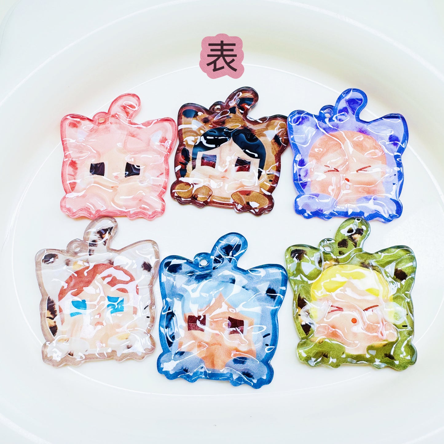 08-08 新作 - 【P0129】crybaby水波紋，アクリルカード-パーッ