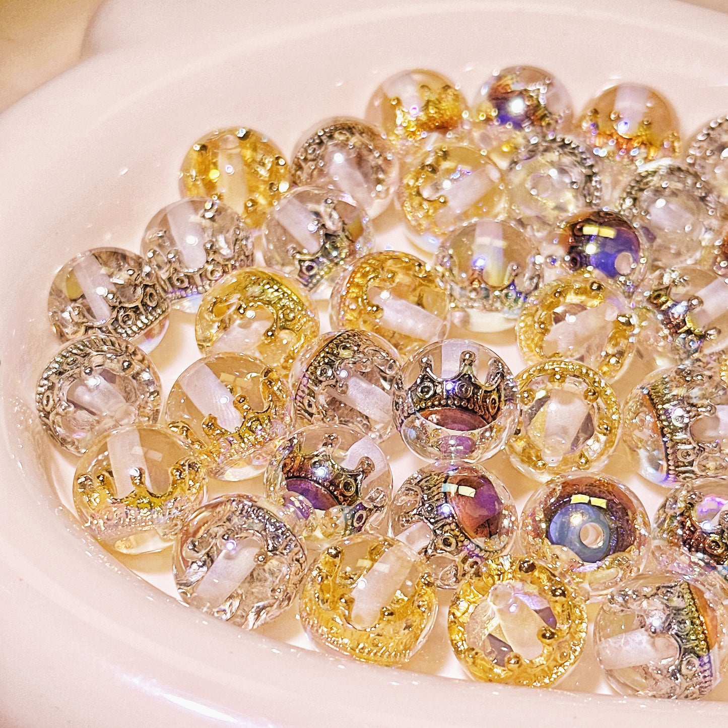 06-01 新作 - 【P0041】アクリル透明度が高いクラウン-ビーズ