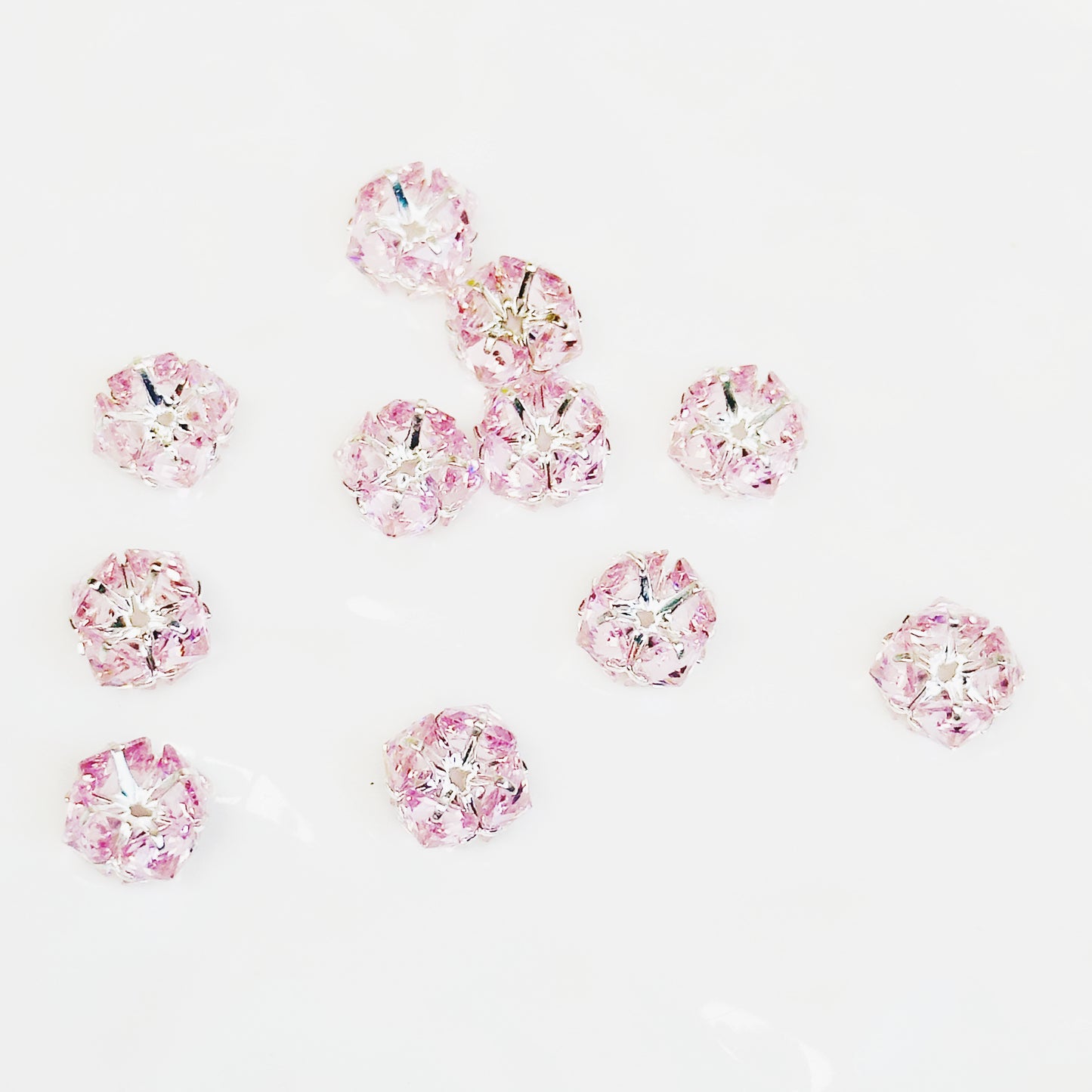 10- 12 新作 - 【P0169】両面ジルコン-パーツ