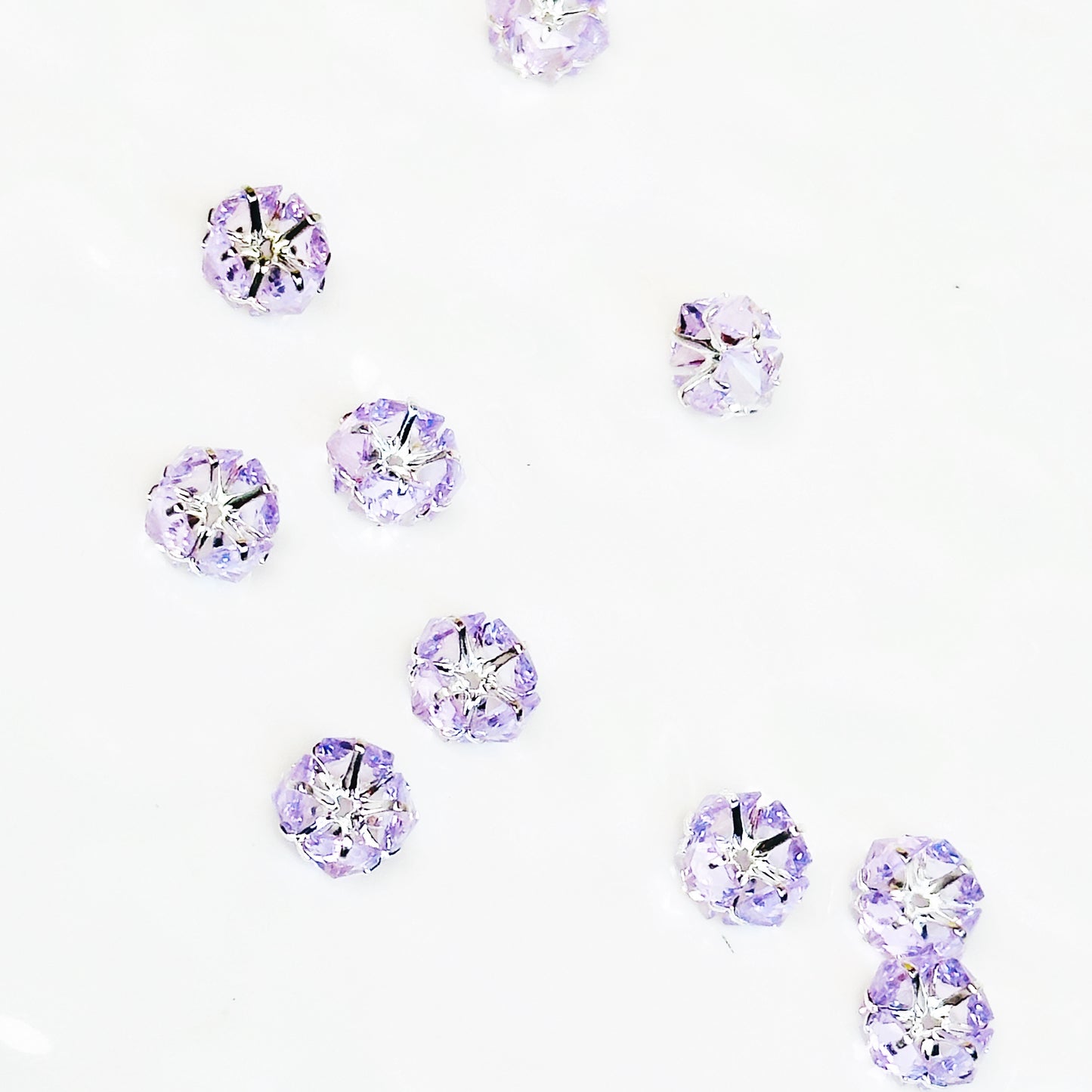 10- 12 新作 - 【P0169】両面ジルコン-パーツ